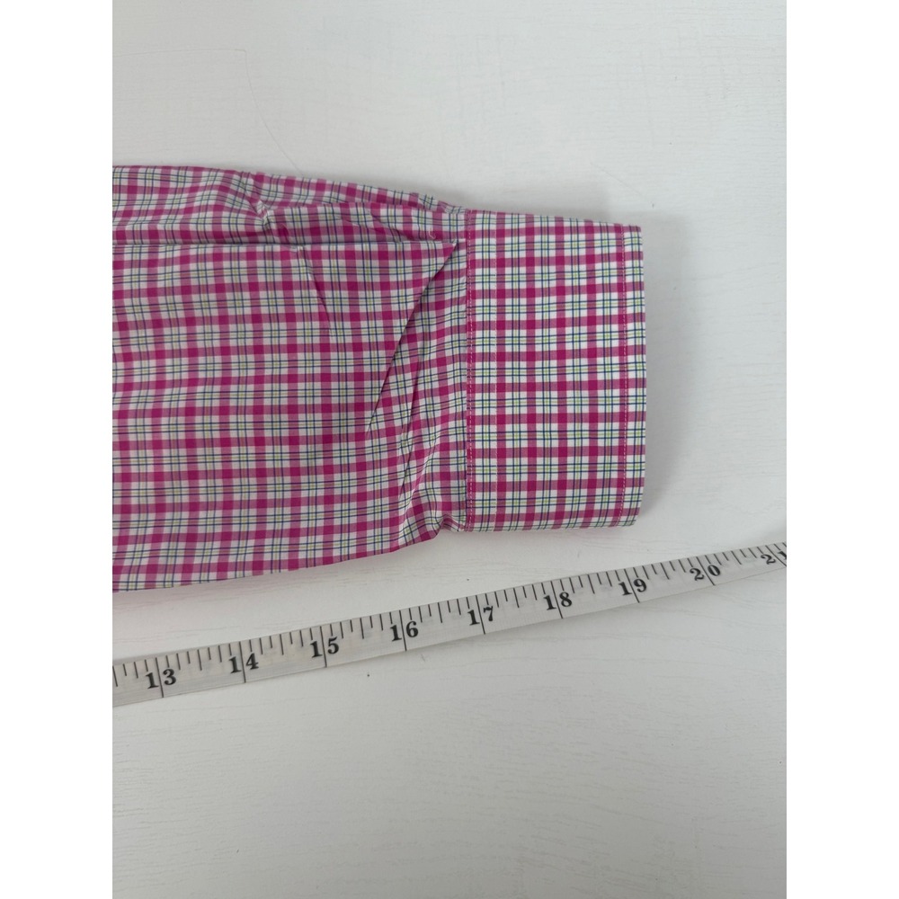 READ Ralph Lauren Mens Pony Pink Plaid Button Down Shirt Long Sleeve Top M - Picture 15 of 15